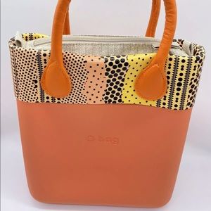 O Bag Italy Chic Eva Compound Orange Tote/Handbag